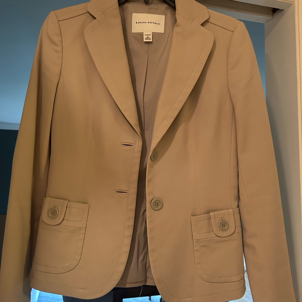 Banana Republic Beige Blazer Jacket
